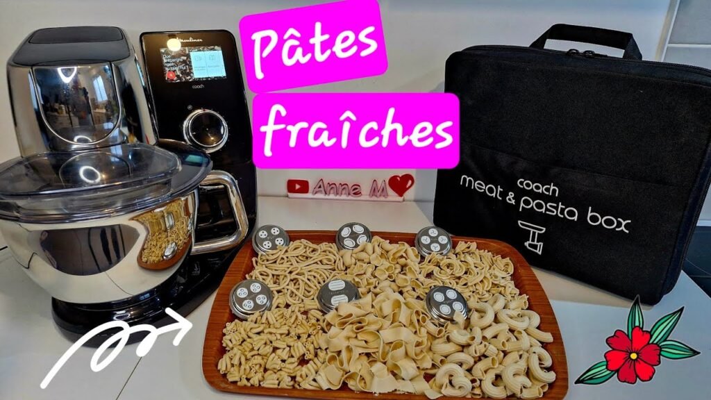 Photographie de pâtes fraîches au robot pâtissier le I Coach Touch Pro de Moulinex