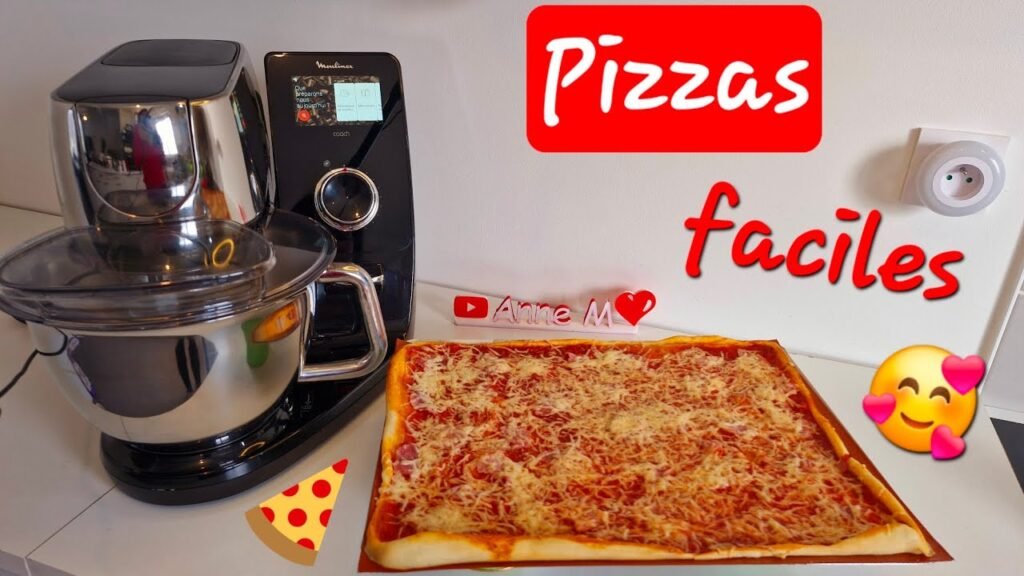 Photographie de pizzas réalisées facilement avec le robot pâtissier I Coach Touch de Moulinex