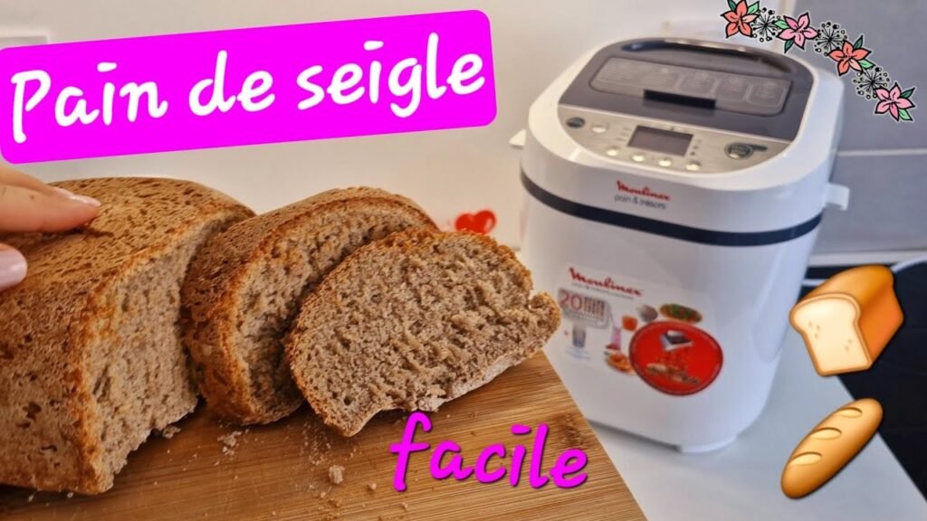 Photographie d'un pain de seigle facile à faire avec la machine à pain & trésors de Moulinex