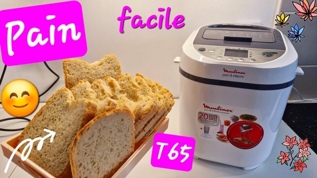 Photographie d'un pain à la farine T65 rassasiant réalisé avec la machine à pain & trésors de Moulinex