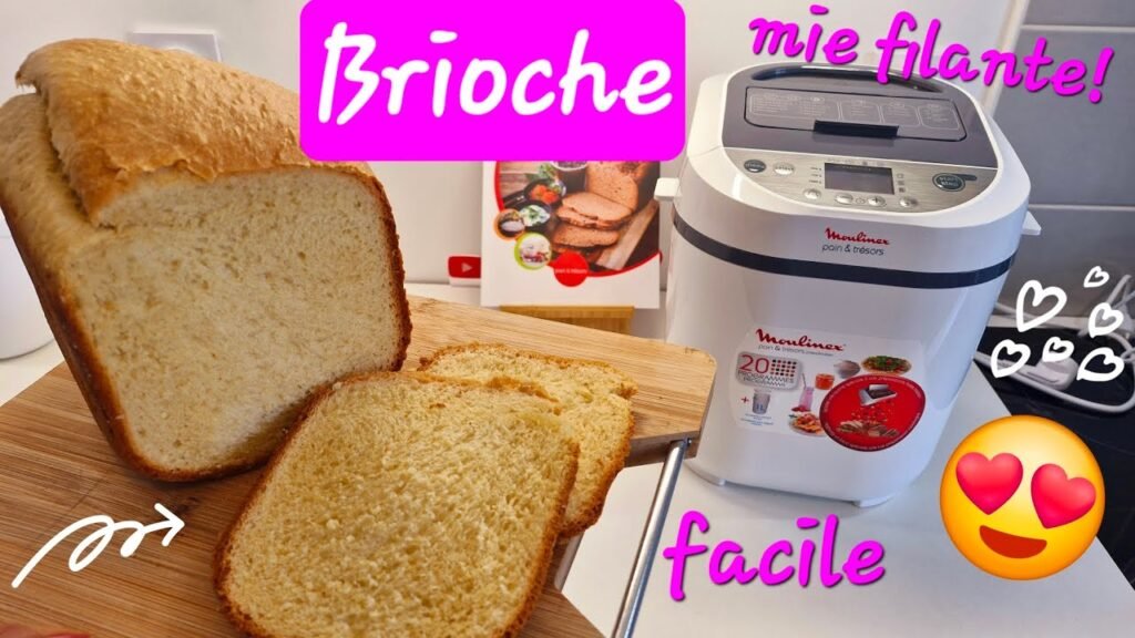 Photographie d'une brioche à la mie filante à souhait réalisée à la machine à pain & trésors de Moulinex