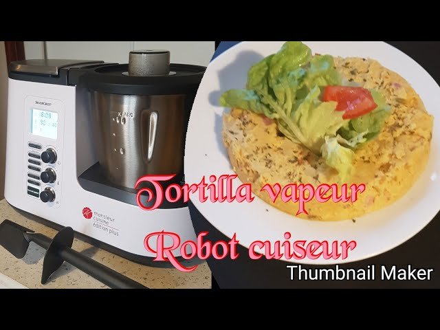 Photographie d'une Tortilla vapeur délicieuse réalisée avec le Monsieur Cuisine Plus silvercrest de Lidl