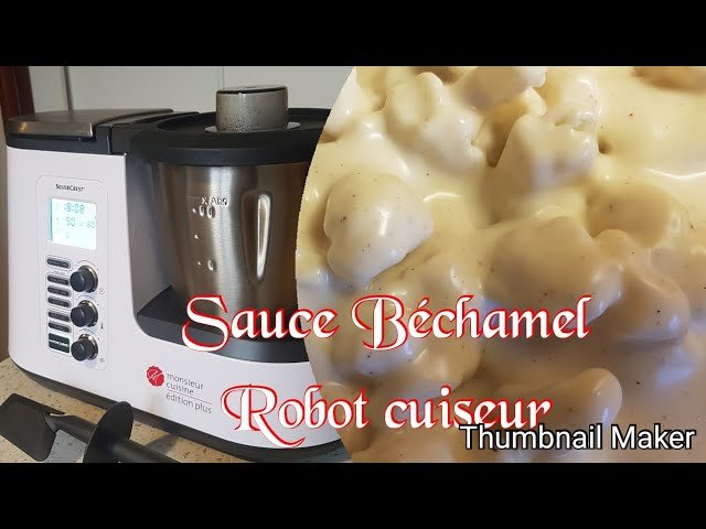 Photographie d'une recette de sauce béchamel parfaite réalisée facilement avec le Monsieur cuisine Plus