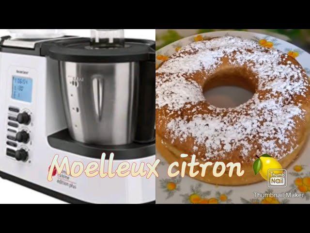 Photographie d'un gâteau moelleux au citron cuit à la vapeur avec le robot cuiseur Monsieur Cuisine Plus silvercrest de Lidl