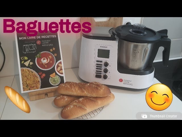Photographie de belles baguettes faciles réalisées avec le Monsieur Cuisine Plus silvercrest de Lidl