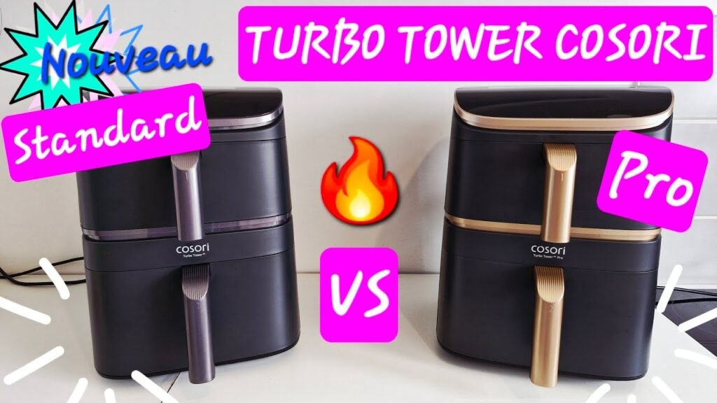 Présentation des modèles d'airfryers Turbo Tower Pro Smart et Standard de COSORI