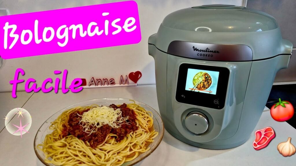 Photographie d'une sauce Bolognaise facile et rapide à réaliser au cookeo 10 en 1 de Moulinex
