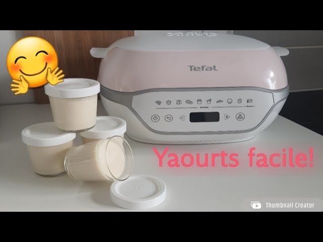 Photographie de yaourts à la vanille réalisés au Cake Factory Infinity de Tefal grâce à sa fonction "yaourt"