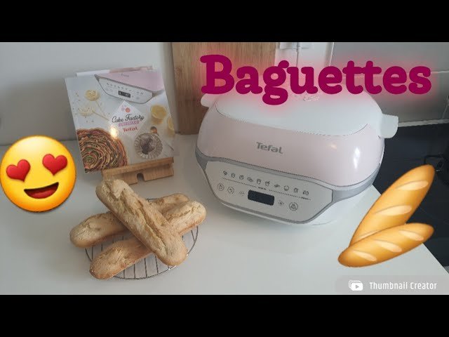 Photographie de 3 baguettes réalisées au Cake Factory Infinity de Tefal