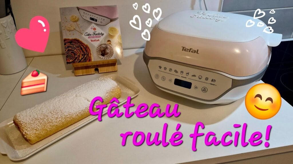 Photographie d'un généreux gâteau roulé facile à faire avec le Cake Factory Infinity de Tefal