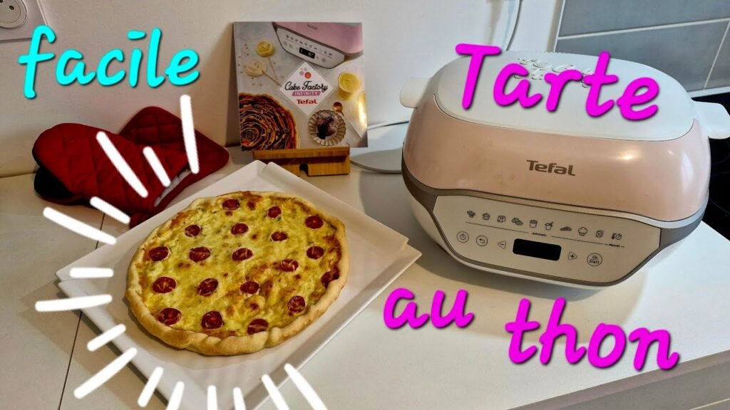 Photographie d'une tarte au thon facile à réalisée au Cake Factory Infinity de Tefal