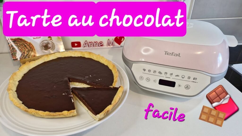 Photographie d'une Tarte au chocolat réalisée avec le Cake Factory Infinity de Tefal