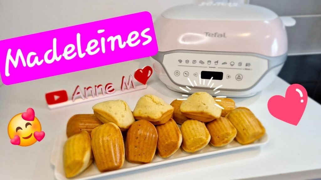 Photographie de belles et gourmandes Madeleines à bosses réalisées avec le Cake Factory Infinity de Tefal