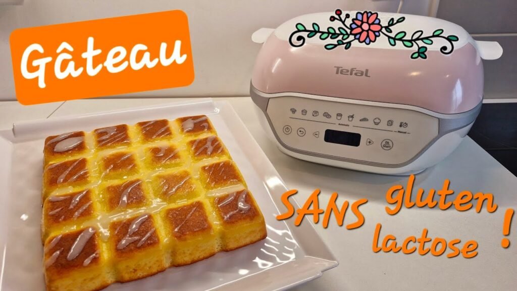 Photographie d'un gâteau sans lactose ni gluten réalisé au Cake Factory Infinity de Tefal