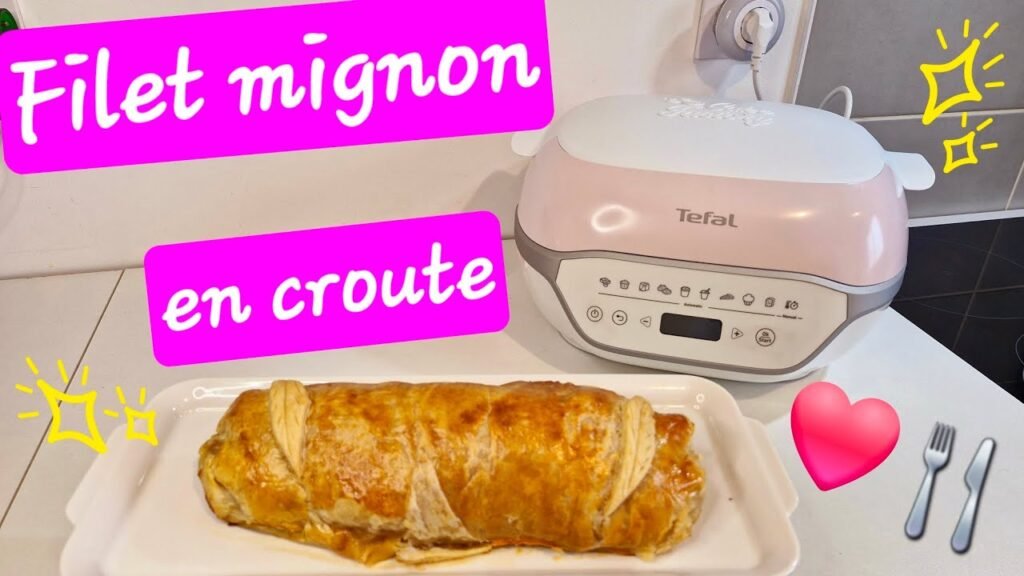 Photographie d'un filet mignon en croute juteux et surtout goûteux ! réalisé au cake factory infinity de Tefal