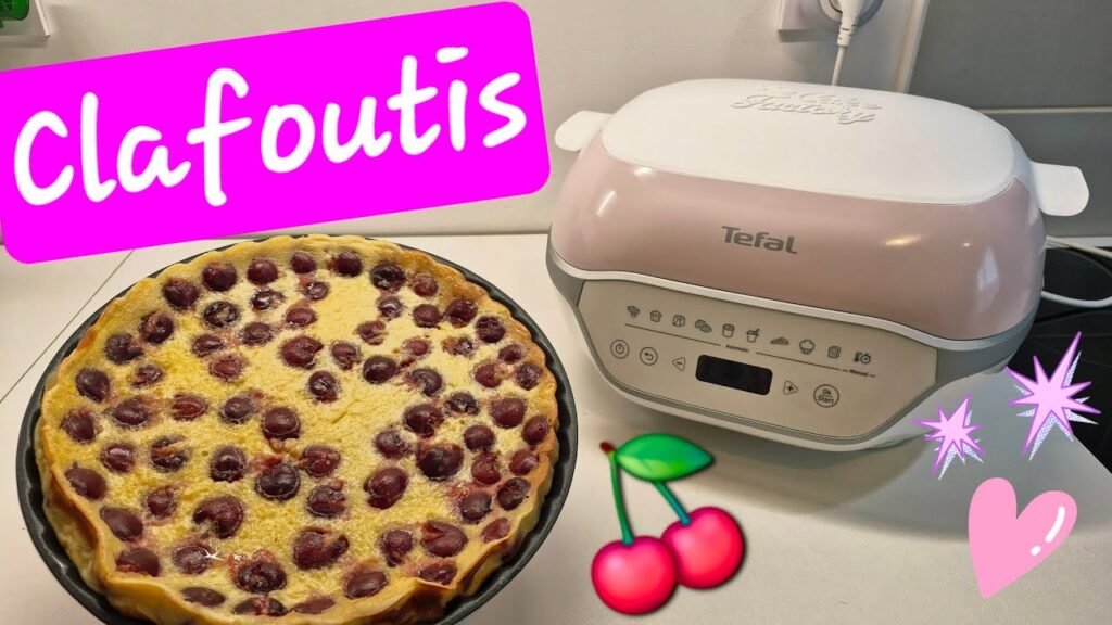 Photographie d'un clafoutis à la cerise réalisé au Cake Factory Infinity de Tefal