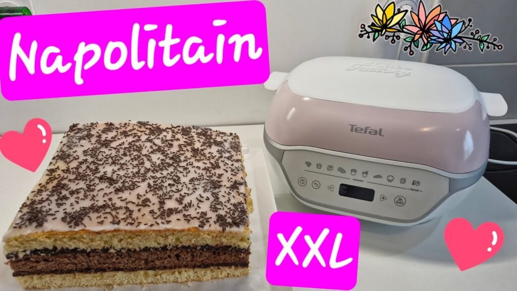 Photographie d'un gâteau Napolitain XXL réalisé au Cake Factory Infinity de Tefal