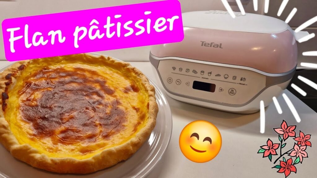 Photographie d'un Flan pâtissier cuit avec le Cake Factory Infinity de Tefal