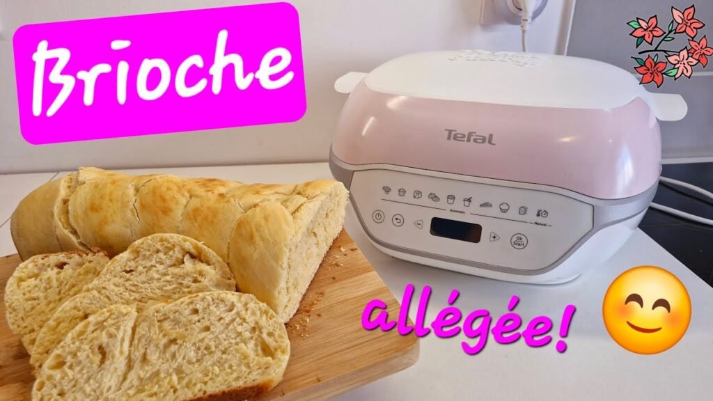 Photographie d'une brioche légère sans beurre réalisée à l'aide su cake factory infinity de Tefal