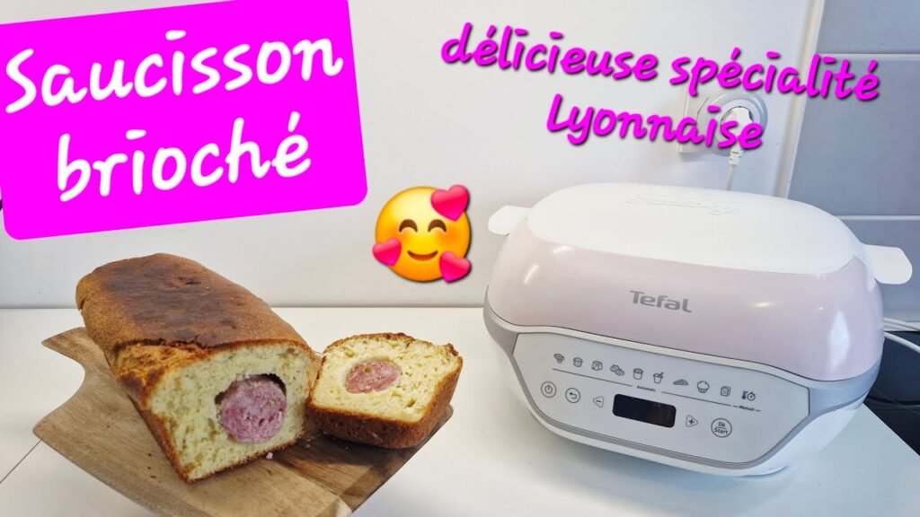 Photographie d'un appétissant Saucisson brioché Lyonnais réalisé grâce au Cake Factory Infinity de Tefal