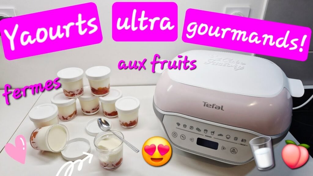 Photographie de Yaourts aux fruits ultra gourmands réalisés avec le Cake Factory Infinity de Tefal
