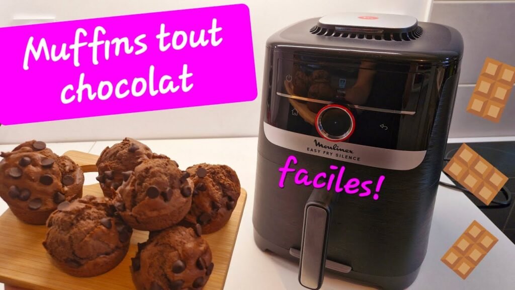 Photographie de Muffins tout chocolat réalisés à l'airfryer