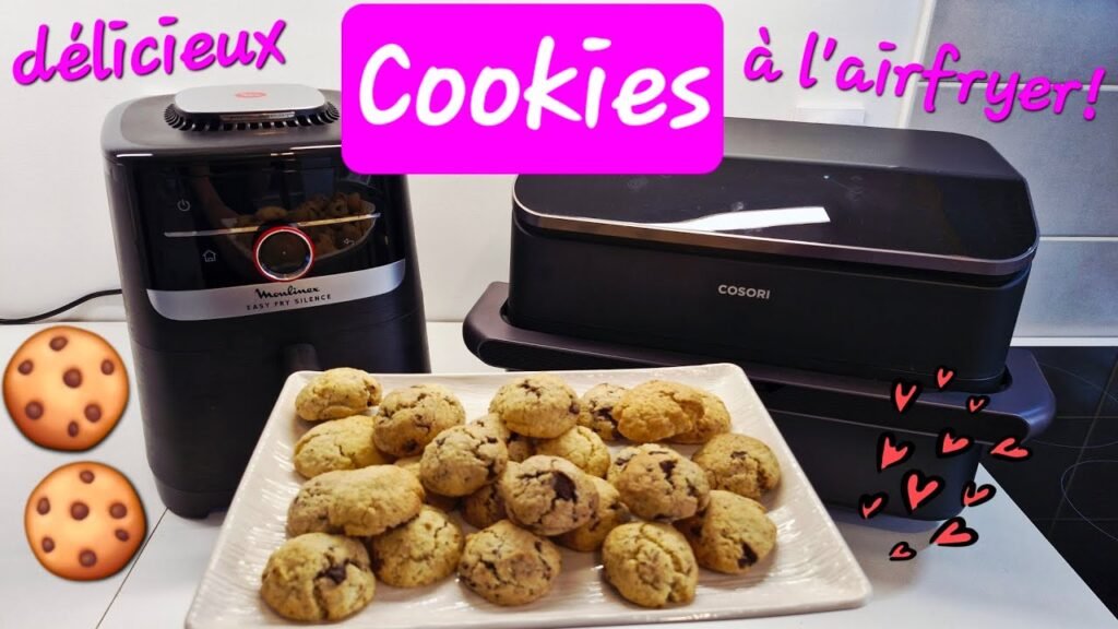 Photographie de délicieux Cookies réalisés à l'airfryer