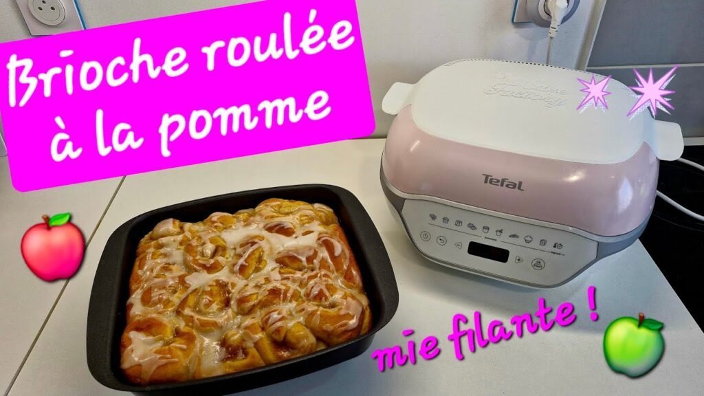 Photographie d'une Brioche roulée à la pomme réalisée au Cake Factory Infinity de Tefal