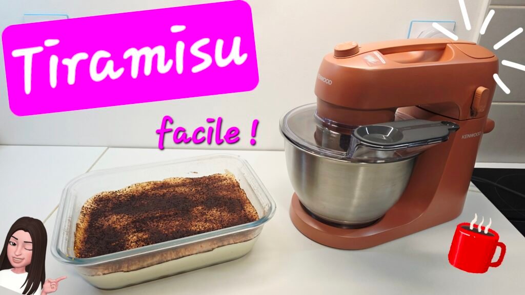 Photographie d'un Tiramisu, dessert Italien réalisé avec le Kenwood Go : robot pâtissier compact !