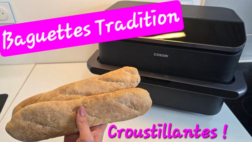 Réaliser avec moi de délicieuses baguettes tradition croustillantes à l'airfryer