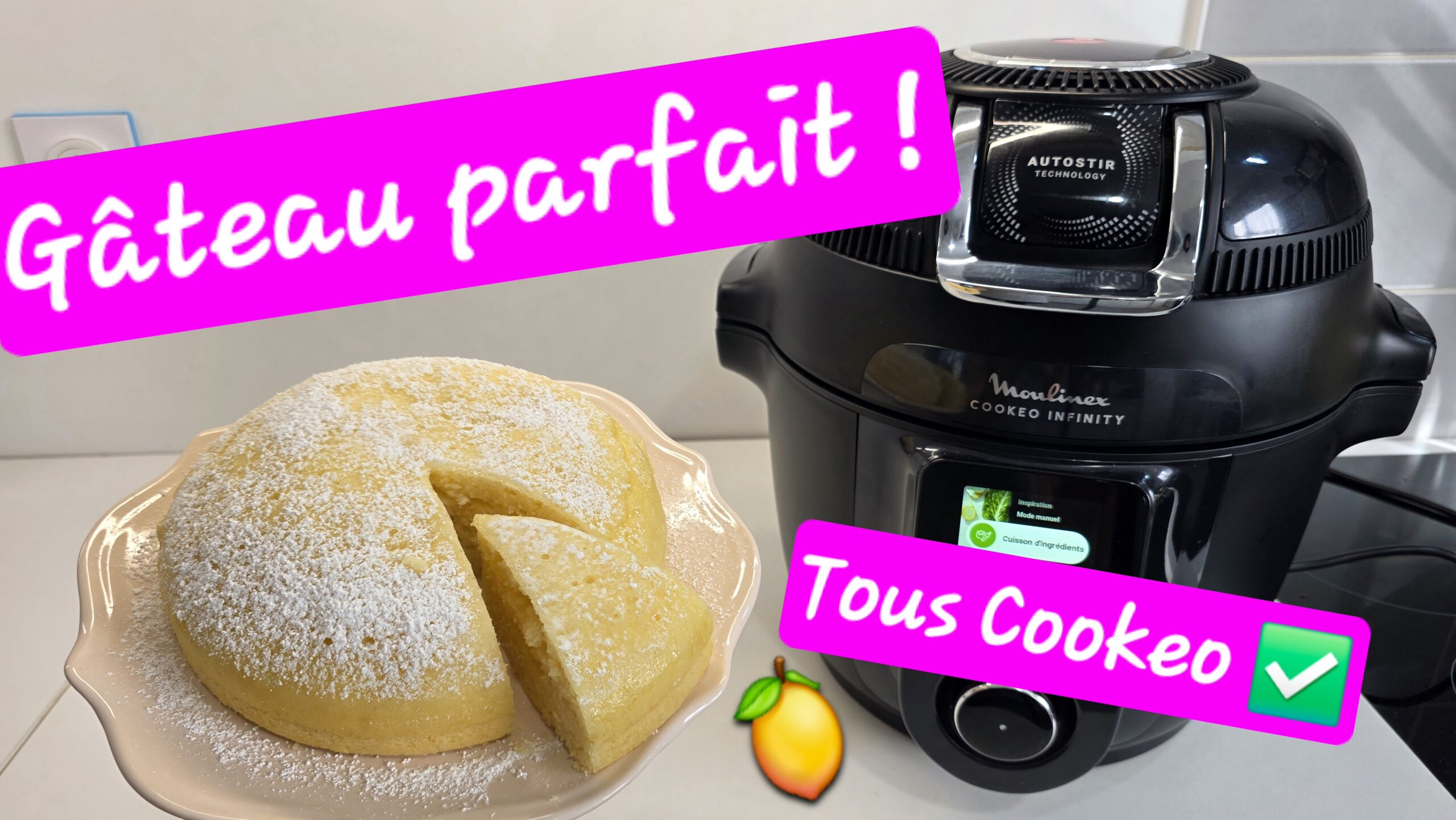 Gâteau moelleux au citron au Cookeo Infinity – Recette facile pas à pas