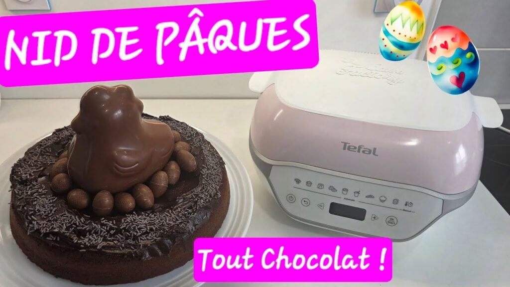Gâteau Nid de Pâques réalisé au Cake Factory Infinity de Tefal