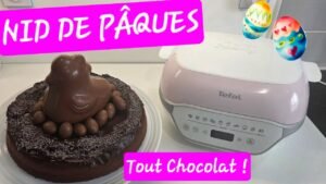 Gâteau Nid de Pâques réalisé au Cake Factory Infinity de Tefal