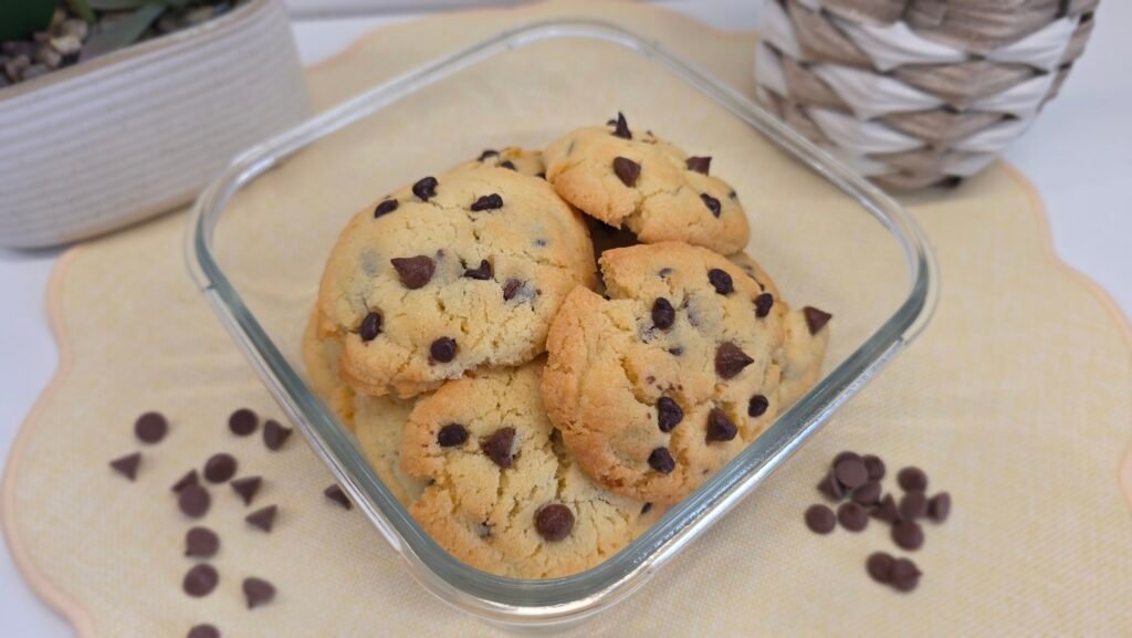 Cookies moelleux et croustillants aux pépites de chocolat réalisés à l'airfryer
