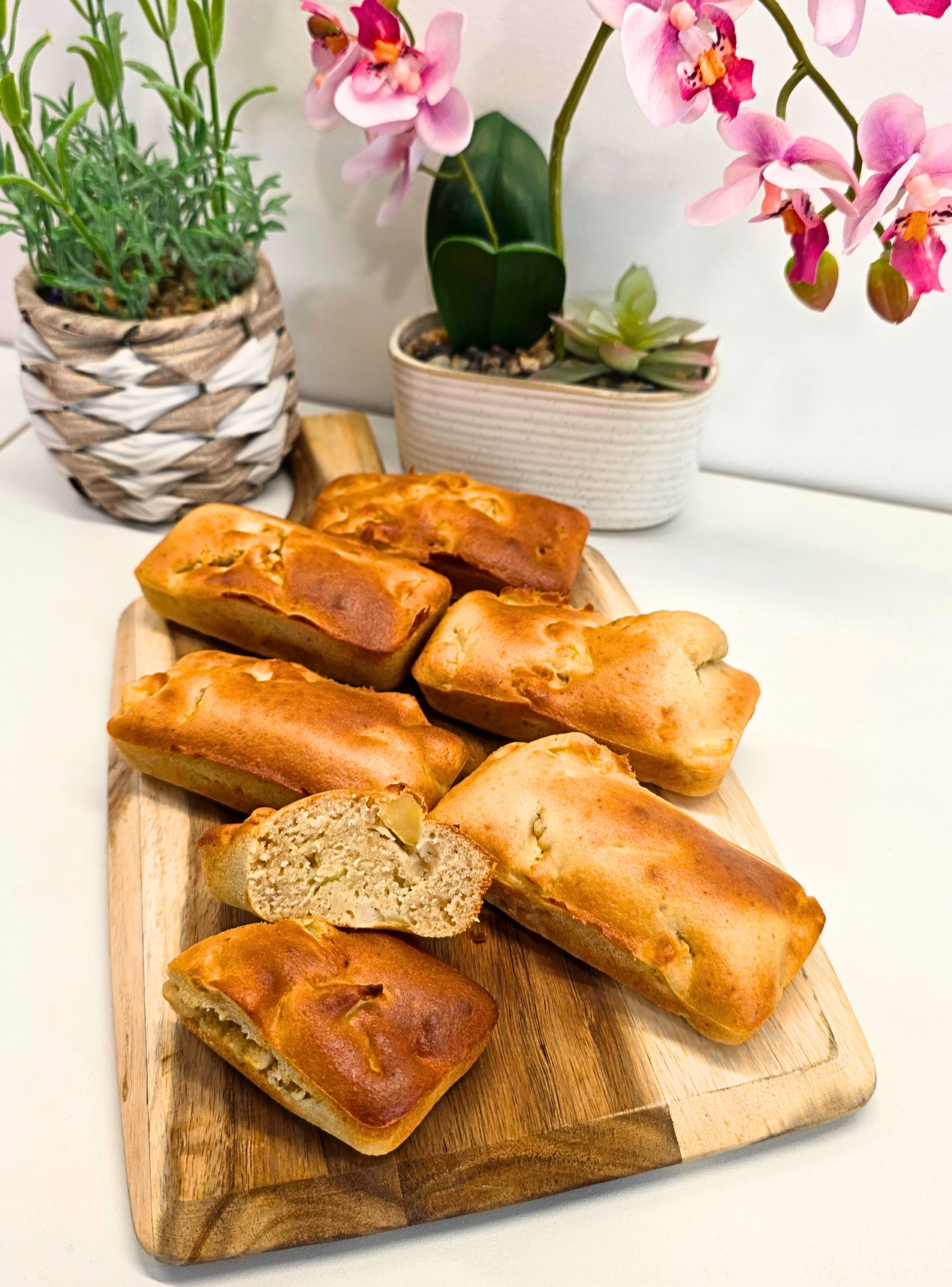 6 cakes aux pommes individuels sans beurre réalisés à l'airfryer