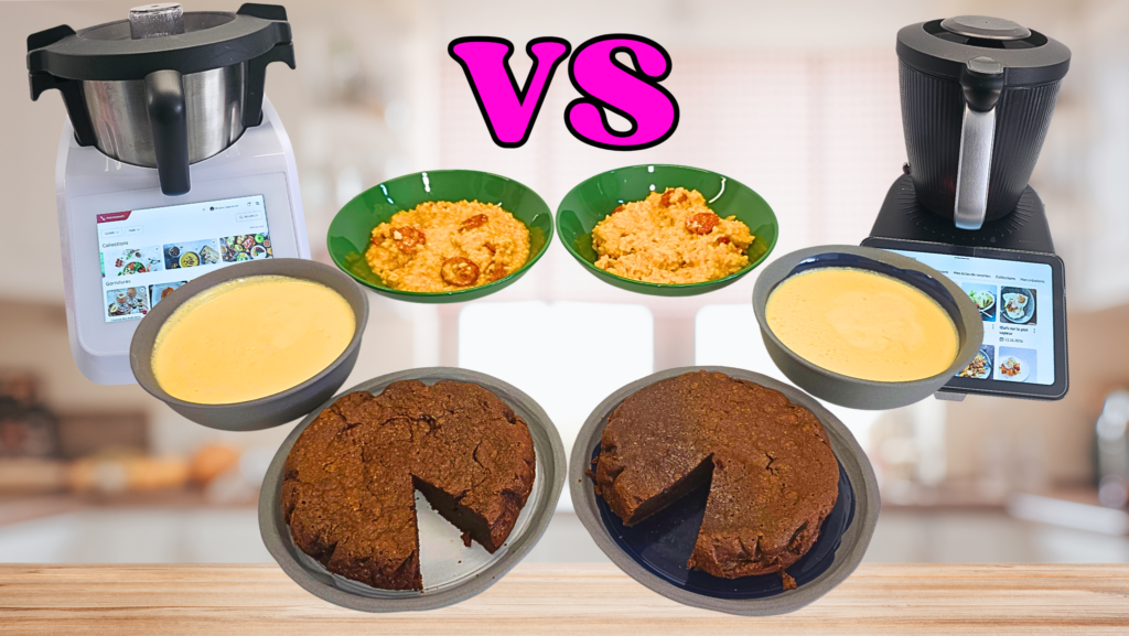 Test de fondant au chocolat, crème anglaise et Risotto au robots cuiseurs Thermomix Tm7 et Monsieur Cuisine Smart