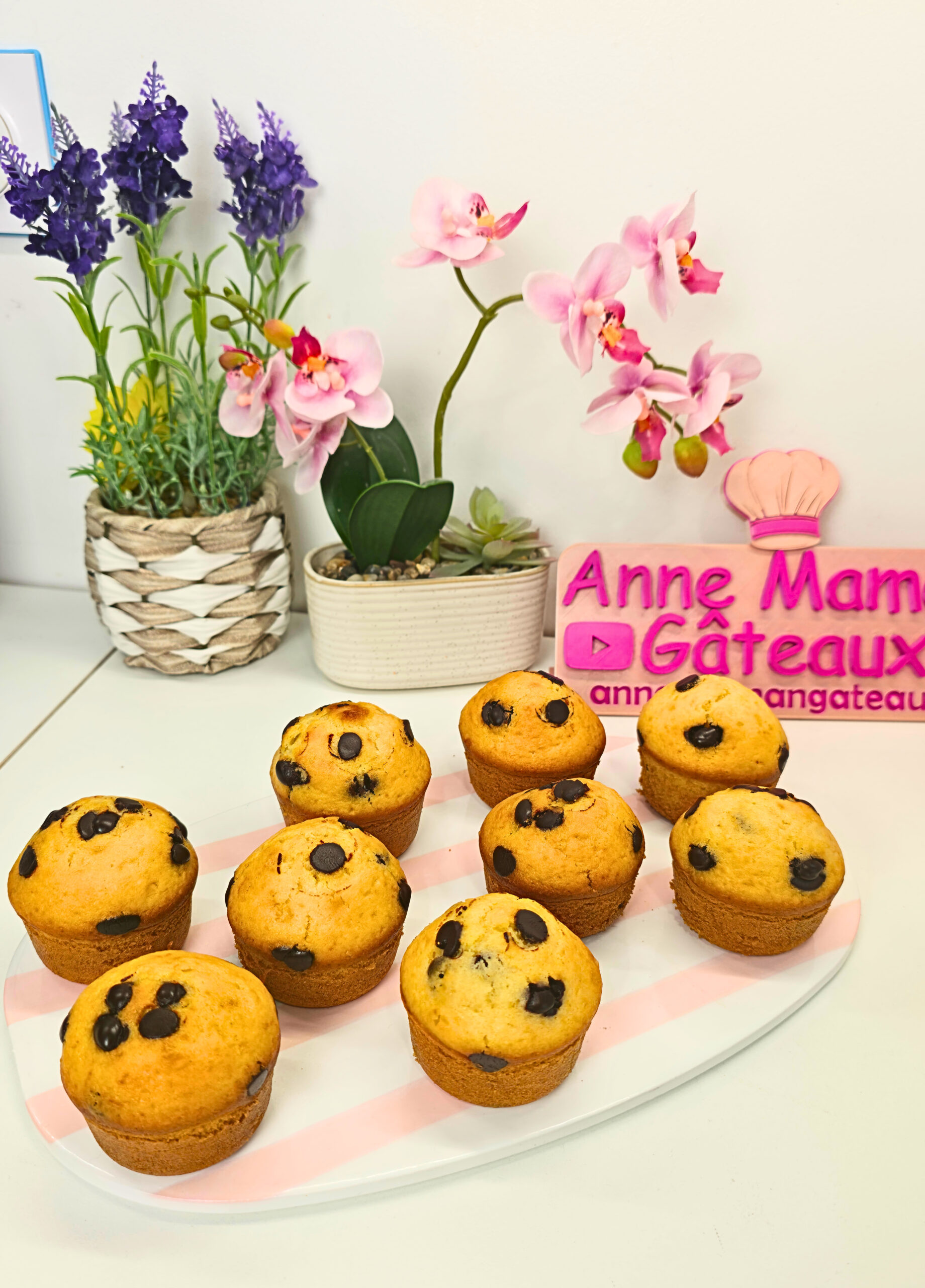 9 Muffins aux pépites de chocolat réalisés au Cake Factory Infinity de Tefal